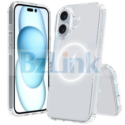Translucent Shockproof Airbag Magnetic Magsafe Case for iPhone 16