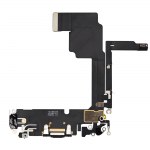 USB Charging Port With MicroPhone Headphone Audio Jack Flex Cable for iPhone 15 Pro