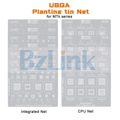 Amaoe MTK/MTU/ Integrated Net /CPU Net /MTK Universal Steel Net Reballing Stencil