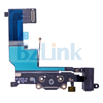 Charging Port Flex Cable Ribbon - Black for iPhone SE