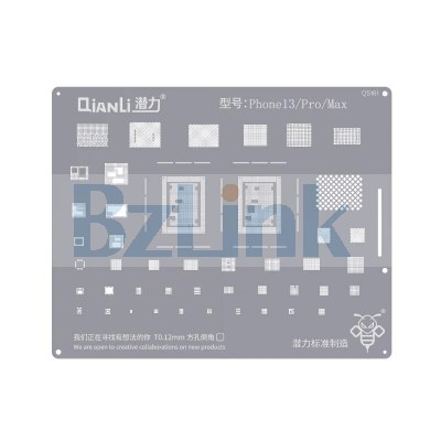 Qianli BGA Reballing Stencil Planting Tin Plate For iPhone 6 14 pro max