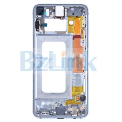 Middle Frame Bezel Plate with Side Keys for Samsung Galaxy S10e SM-G970F DS, SM-G970U, SM-G970W (Blue)