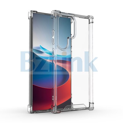 Transparent Crystal Clear Bumper Shockproof Case for Samsung S22 23 24