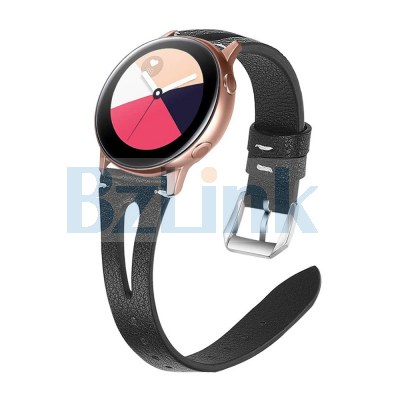 Genuine Leather Water Droplets Slim Watch Strap for Samsung Galaxy Watch4