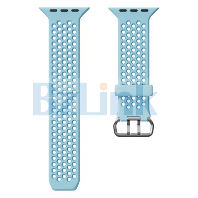 Silicone Smart Watch Band s with Stainless Steel Buckle for Apple Watch Series