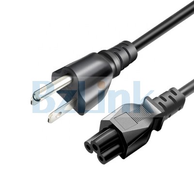 Pure Copper 3G SVT 18awg 1.5M Plum Blossom Tail Power Cord for Home device
