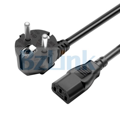 CEE VDE 3GX0.75 Square Extension Line Tail AC Power Cord