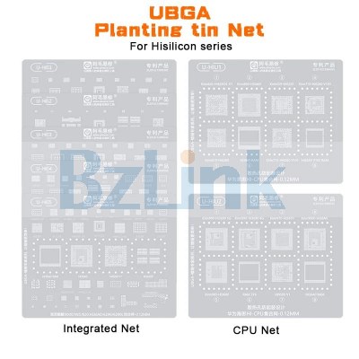 Amaoe UBGA Tin Planting /HiS/HIU/ Integrated Net /CPU Net/Haisi General Steel Net BGA Reballing Stencil