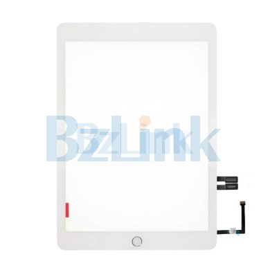 Touch Screen Assembly with Silver Home Button Assembly - White for iPad 6