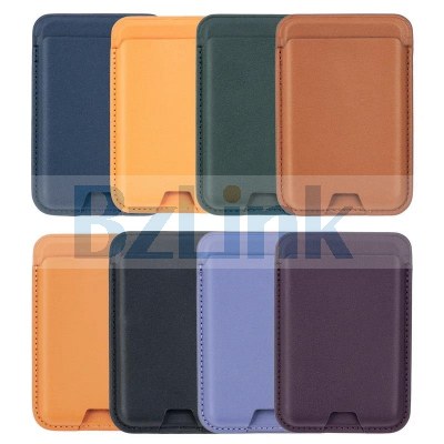 Magsafe Magnetic Leather Push Slot Card Wallet Case For iPhone 15 14 13 12
