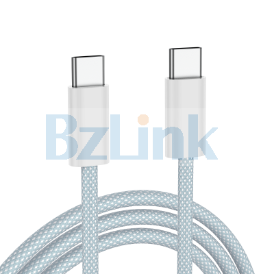 Nylon PD 60W USB C to USB C Data Charging Type C Cable for Iphone 15