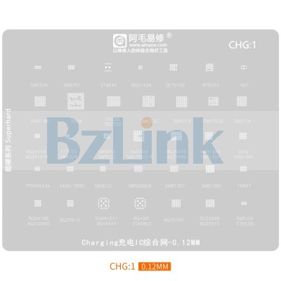 AMAOE Reballing Stencil for Charger IC SM5504 SM5502 SM5414 SM5701 SM5720 SM5713 SM5714 SM5703A S518 S612 358s