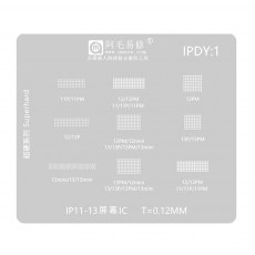 Amaoe BGA Reballing Stencil For iPhone 11-13 Pro Max Mini 11Pro 12Pro 13Pro Max LCD screen IC repair