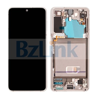 OLED Screen Assembly with Frame - White for Samsung Galaxy S21