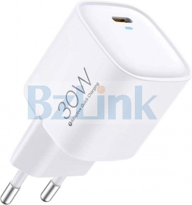 30W GaN Compact Fast Wall QC 3.0 USB C PD Charger USB-C Power Adapter USB C Charger
