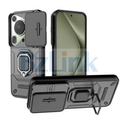 Slide Camera Protection Ring Stand Phone Cover for Huawei Pura 70