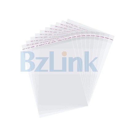 100Pcs Transparent Opp Bags Self Sealing Poly Plastic Bags