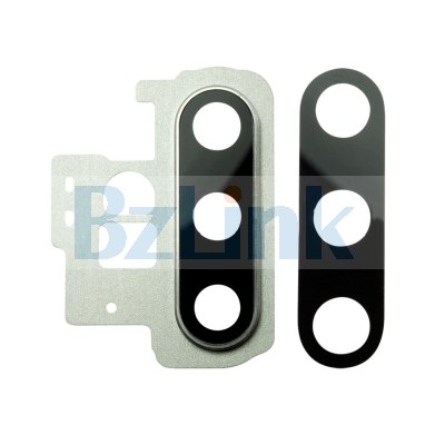 Rear Camera Holder with Glass Lens - Silver for Samsung Galaxy Note 10 Plus