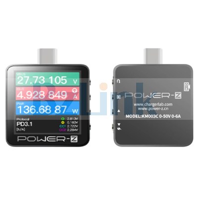 ChargerLAB POWER-Z KM003C USB PD3.1 Protocol 48V Range Dual Type-C Voltage Charger Current Detector Tester