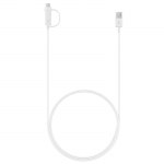 Samsung USB Combo Cable EP-DG930DWE 1.5m, 3A White USB-A to Micro USB or USB-C