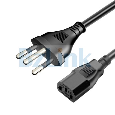 Brazil Inmetro Certification Pure Copper IEC 0.75 Square PVC Power Cord