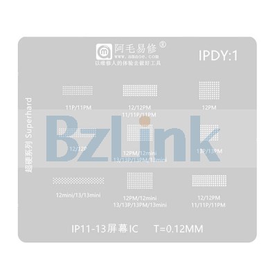 Amaoe BGA Reballing Stencil For iPhone 11-13 Pro Max Mini 11Pro 12Pro 13Pro Max LCD screen IC repair