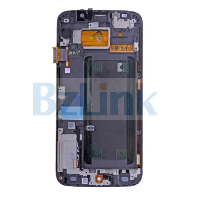 LCD Screen and Digitizer Assembly with Frame - Gold for Samsung Galaxy S6 Edge SM-G925