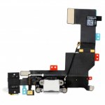 Dock Connector Flex Cable White for iPhone 5S