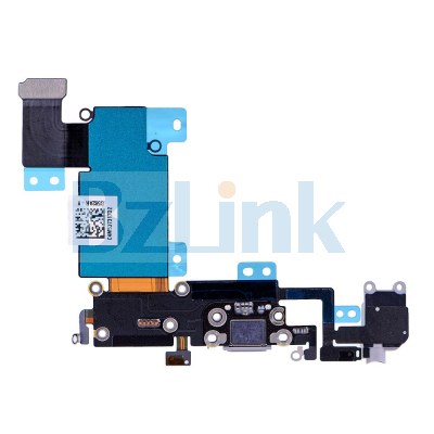 Headphone Jack with Charging Connector Flex Cable - Dark Grey for iPhone 6S Plus
