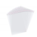 100Pcs Transparent Opp Bags Self Sealing Poly Plastic Bags