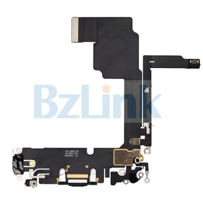 USB Charging Port With MicroPhone Headphone Audio Jack Flex Cable for iPhone 15 Pro